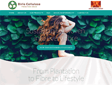 Tablet Screenshot of birlacellulose.com